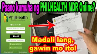 Paano Kumuha ng Philhealth MDR sa Online 2024 [upl. by Maiocco833]