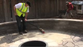 How to Install Belgard Pavers Step 11  Spreading Joint Sand for Pavers [upl. by Ralf]