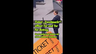 Ticket „Zweitmarkt“  Sport und Musikveranstaltungen müssen für jeden bezahlbar sein [upl. by Zelikow]