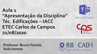 Aula 1  IACC  EDI 28082020 [upl. by Esnofla]