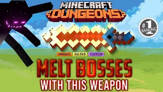 The Ultimate Boss Melter The Mechanized Sawblade in Minecraft Dungeons [upl. by Healey]