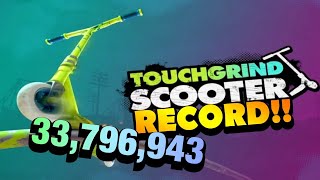 NEW Touchgrind Scooter PARK RECORD 33796943 2nd in UK amp 40th in WORLD ROUTE A B amp C [upl. by Iana274]