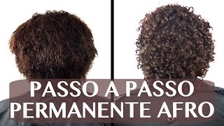 Passo a passo Permanente Afro Salon Line [upl. by Lory]