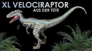 Temu  ein XL Velociraptor quotBluequot aus der Tüte  Teil 2 von 3  Dinosaurier Unboxing [upl. by Sandon]