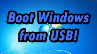 How to boot upinstall Windows from a USBFlash drive [upl. by Hairym94]