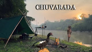 Tive que fazer ACAMPAMENTO debaixo de CHUVA 🌧️ pouco PEIXE Pato SELVAGEM TRACAJÁ GAVIÕES e ANIMAIS [upl. by Attenat171]