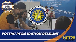 Comelec Voter’s registration hanggang Sept 30 na lang  Siyento Por Siyento [upl. by Soph]