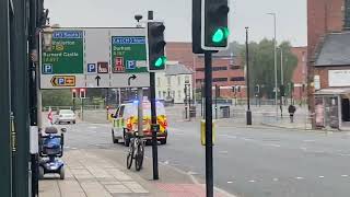 Durham Constabulary Prisoner Transport Vehicle PTV Responding in Darlington [upl. by Enytsirk3]