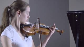 Sarah Switzer  Tchaikovsky quotCanzonettaquot Andante 2nd mvt from Violin Concerto in D major [upl. by Hutt]