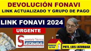 OFICIAL DEVOLUCIÓN FONAVI 2024 LINK ACTUALIZADO Y GRUPO BENEFICIARIO FONAVISTA5 ONP [upl. by Koffler639]