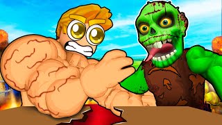 Noob VS Arm Wrestle Simulator Halloween [upl. by Alemat444]