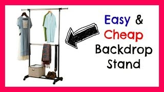 Video Backdrop Stand  Easy Cheap Collapsible amp Adjustable [upl. by Dorkus553]