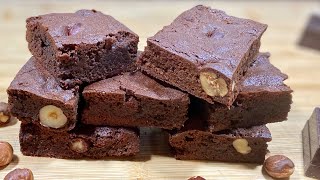 La recette INRATABLE pour des brownies ultra fondants chocolatnoisette🍫 Deli Cuisine [upl. by Diannne]