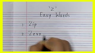 Words That Start With Z For Kids To Improve Vocabulary [upl. by Nnalyrehs3]