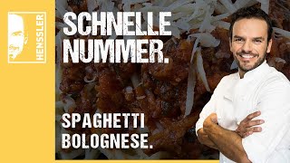 Schnelles Spaghetti BologneseRezept von Steffen Henssler [upl. by Ymas]