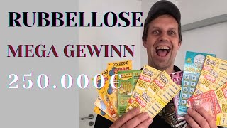 Rubbellose Mega GEWINN 250000€ kann das wirklich sein Der Rubbeltest wird es zeigen Dank Krügerrand [upl. by Clorinda600]