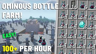 NEW FARM Minecraft 121 Ominous Bottle Farm  Bad Omen Bottle Farm‼️ [upl. by Euqirdor]