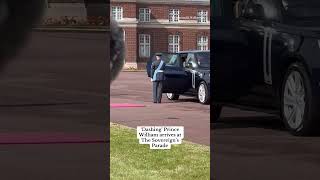 Dashing Prince William arrives at The Sovereigns Parade [upl. by Rettuc]