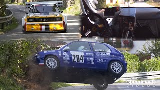 46 CividaleCastelmonte Hillclimb 2023  Crash amp Action  Audi Quattro S1 Onboard [upl. by Aret]