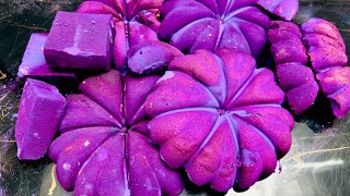 Super Soft ASMR Gym Chalk  Crispy pretty Purple Pumpkins  Dusty Powdery Reforms [upl. by Enattirb]