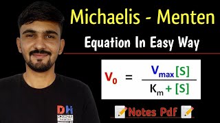 Michaelis Menten Equation In Hindi  Biochemistry  By Dadhich Sir [upl. by Aleina]