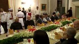 President Mukherjee hosts dinner to SAARC Leaders at Rashtrapati Bhavan [upl. by Atnek]