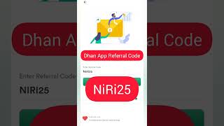 Dhan app referral code  Dhan app refer code [upl. by Lombard]