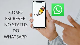 como escrever no status do WhatsApp [upl. by West]