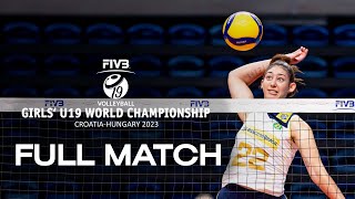 CRO🇭🇷 vs BRA🇧🇷  Full Match  Girls U19 World Championship  Playoffs [upl. by Arad609]