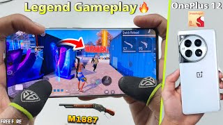 OnePlus 12 gaming free fire gameplay test 2 finger handcam one tap headshot snapdragon 8 Gen 3 CPU [upl. by Horn281]