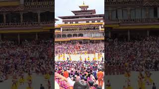 tshechu localfestival bhuddism maskdance padmasambhava gururinpoche sacreddance monks [upl. by Ponton325]