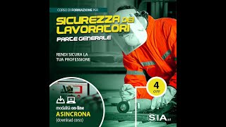 Corso Formazione Generale Sicurezza Lavoratori 4 ore [upl. by Tezile19]