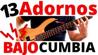 ✅ Adornos para Cumbia en Bajo 12  1 ✅ Aprende adornos para tocar cumbia con el bajo 100 [upl. by Nylirem]