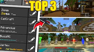 TOP 3 SERVIDORES NO MINECRAFT PE 120  Bedwars Survival Factions e  2024 [upl. by Kieger711]