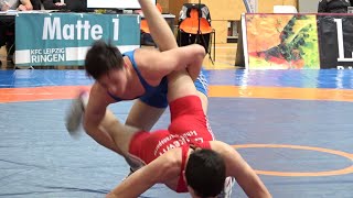 Wrestling  Ringen LM Sachsen 2024 Leipzig Jugend A U17 FR 65 kg Dzhegestaev  Abdurashidov M [upl. by Bortz]