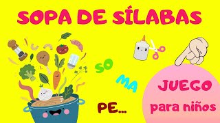 JUEGO EDUCATIVO Sopa de sílabas [upl. by Nahgeem]