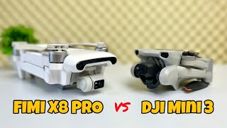 FIMI X8 PRO VS DJI MINI 3  Perbandingan Pengaturan dan Kualitas Kamera [upl. by Repooc]