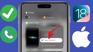 Cómo activar el aislamiento de voz en iPhone iOS 18  Habilitar el aislamiento de voz en iPhone [upl. by Clower]