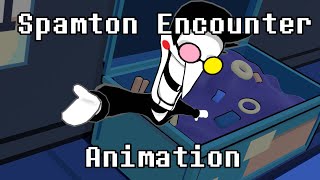 Spamton Encounter  Deltarune Animation [upl. by Norramic371]