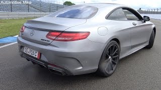 Mercedes S63 AMG Coupe w Akrapovic exhaust  SOUNDS [upl. by Novj]