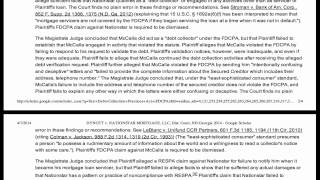 Case Law Review Of RESPA and FDCPA Claims vs Nationstar [upl. by Brant]