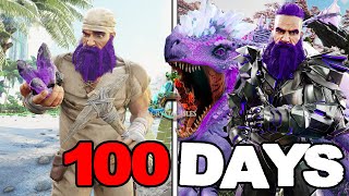 I Survived 100 Days Of Hardcore Ark Survival Evolved Crystal Isles [upl. by Cooperstein]