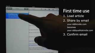 Push to Kindle on iPad and iPhone Send web articles to your Kindle [upl. by Oibaf]