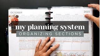 MY PLANNER SYSTEM  HOW TO ORGANIZE YOUR PLANNER SECTIONS FOR MAXIMUM PRODUCTIVITY amp EFFICIENCY [upl. by Mosby]