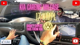 Kia Carens City Mileage Test  Kia Carens Prestige 14T Petrol  KiaInd [upl. by Keung]