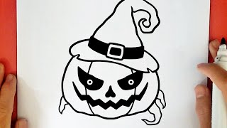 COME DISEGNARE UNA ZUCCA PER HALLOWEEN [upl. by Aneled]