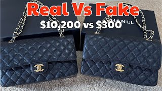 Chanel Classic Flap Real vs Super Fake  Unveiling the Ultimate Comparison Is Chanel Worth it [upl. by Bary]