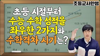 초등수학 학습격차 발생 시기와 이유 I 수학 성적을 좌우하는 2가지는 초등 수학 잘하는 방법 [upl. by Aicirtak640]