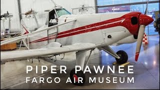 Piper PA25 Pawnee  Fargo Air Museum [upl. by Leunamme]