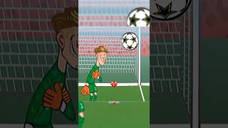 Ter Stegen turned into the Onana 💀 footballanimation [upl. by Eelarbed]